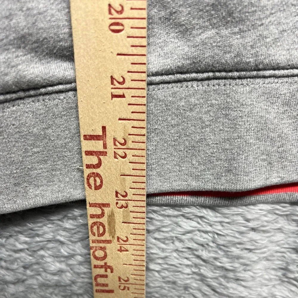 Psycho Bunny‎ Sweatshirt Boys Large Gray Red Sacramental Chenille Crewneck